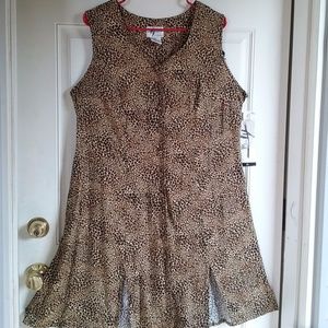COPY - Sleeveless leopard print dress